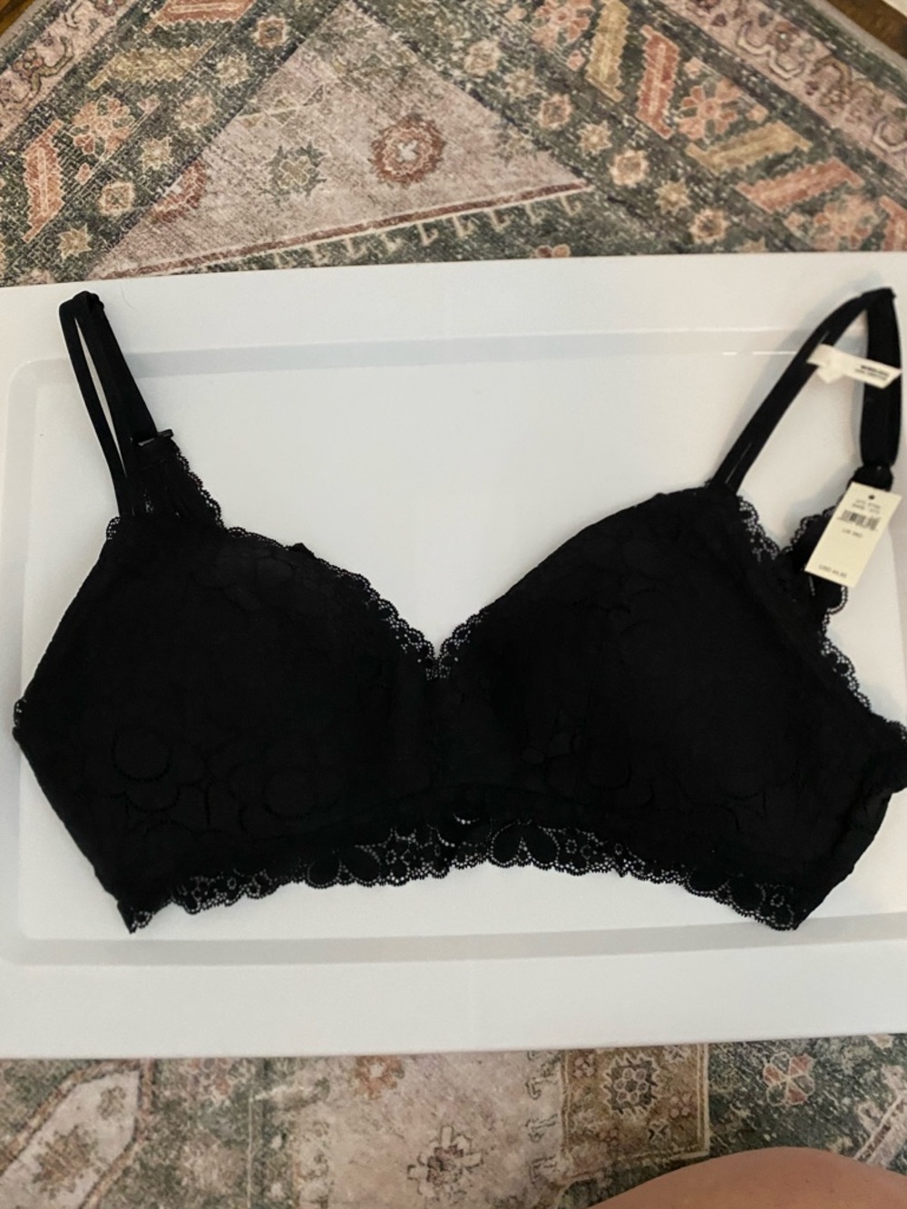 38D Black Lace Aerie Bra